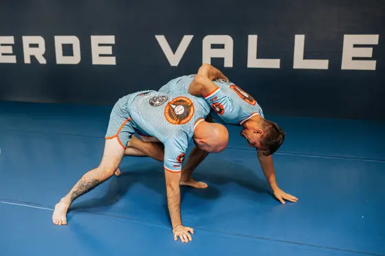Drilling a takedown in front of the Verde Valley wall